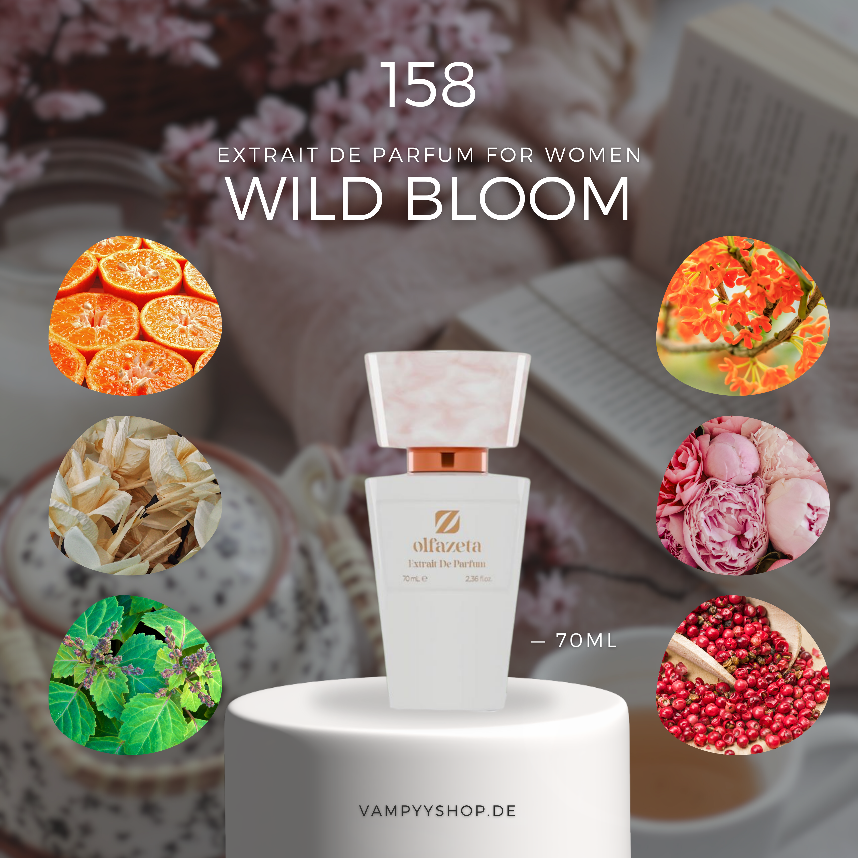 (Nr. 077) -> NOW 158 - Wild Bloom - DAMENPARFÜM MIT 30% ESSENZ - PARFÜMEXTRAKT olfazeta