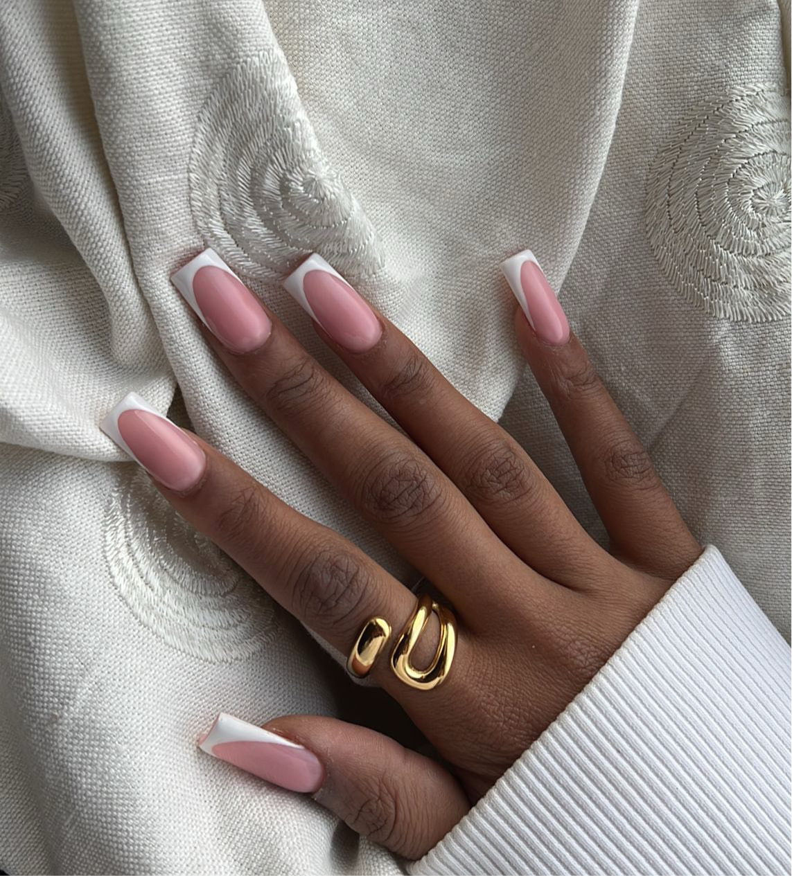 18k Vergoldeter Ring „modern Hug“ vampyy.shop