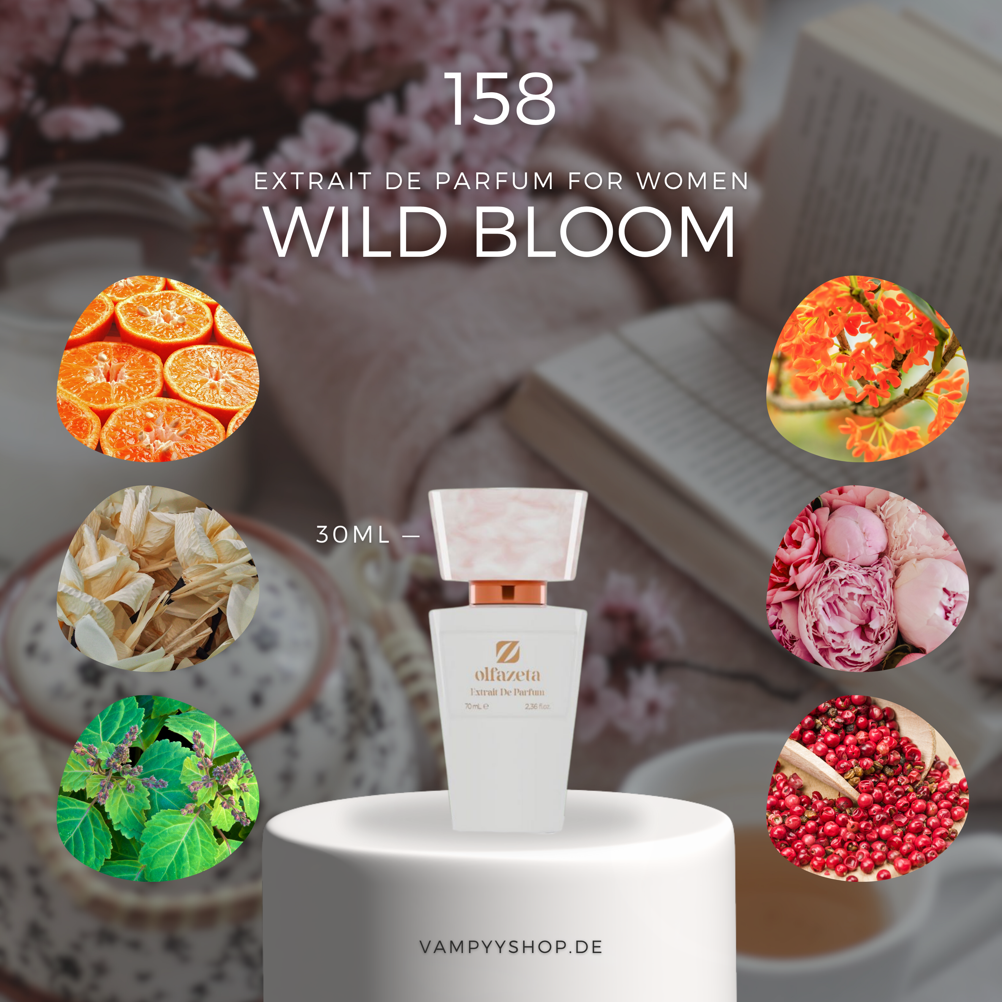 (Nr. 077) -> NOW 158 - Wild Bloom - DAMENPARFÜM MIT 30% ESSENZ - PARFÜMEXTRAKT olfazeta