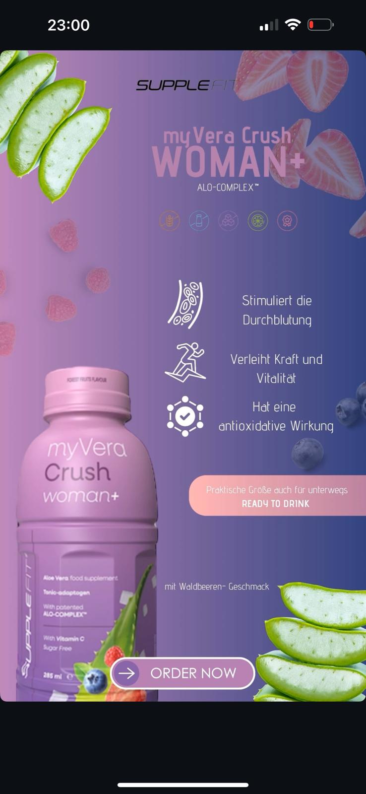 MYVERA CRUSH NAHRUNGSERGÄNZUNGSMITTEL vampyy.shop
