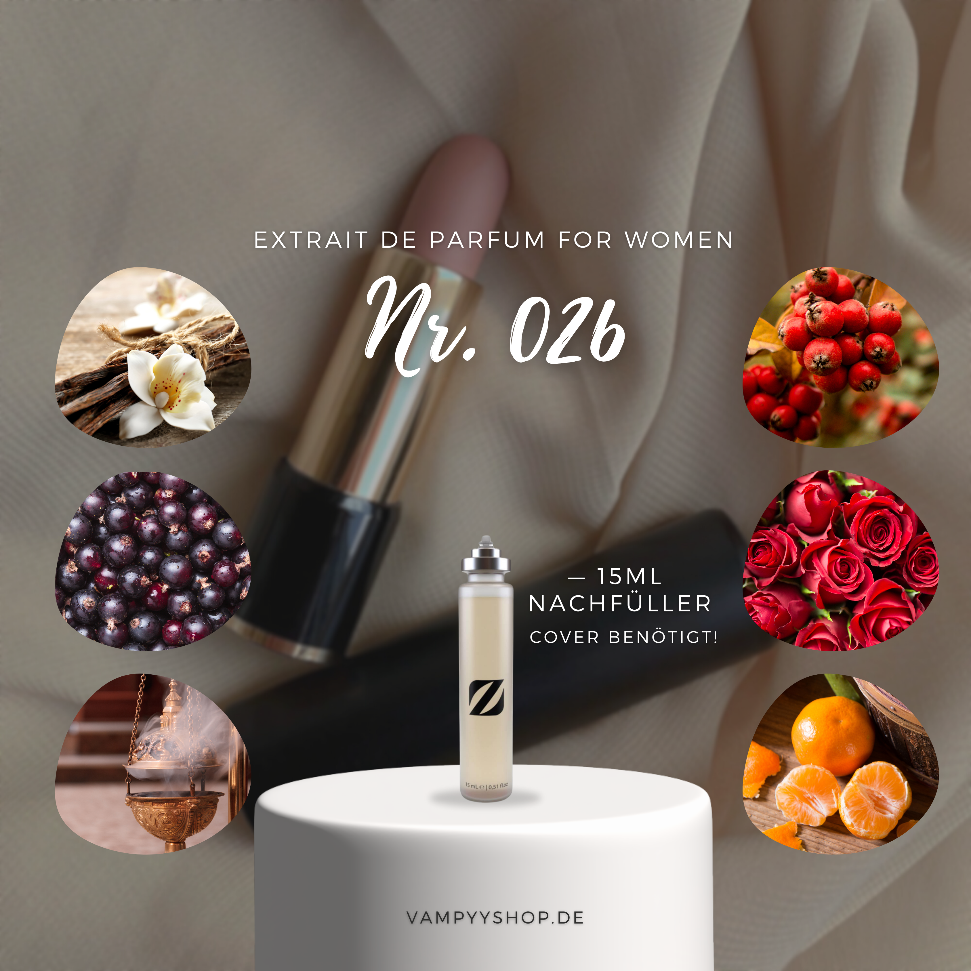 Nr. 026 - DAMENPARFÜM MIT 30% ESSENZ - PARFÜMEXTRAKT vampyy.shop