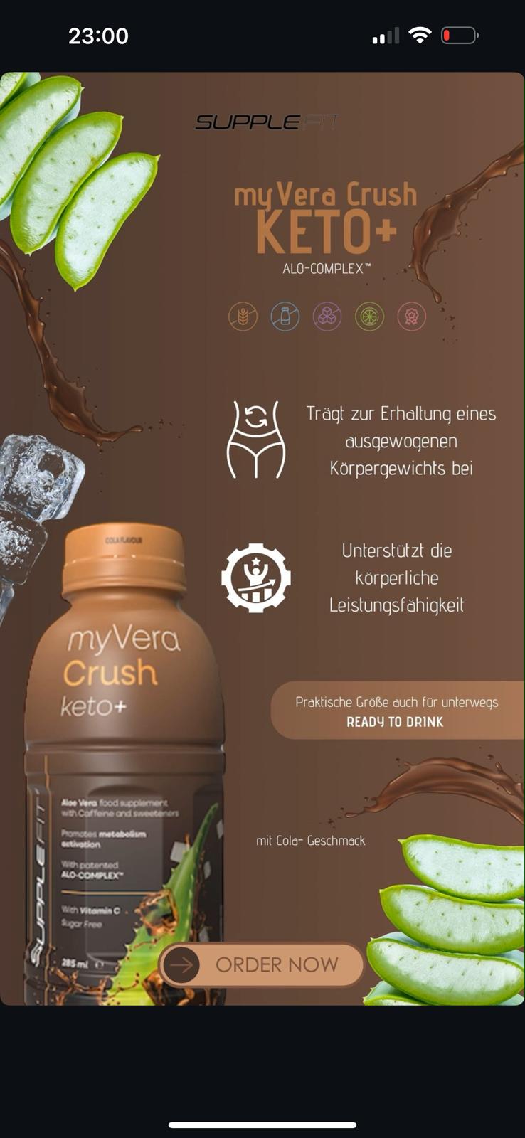 MYVERA CRUSH NAHRUNGSERGÄNZUNGSMITTEL vampyy.shop