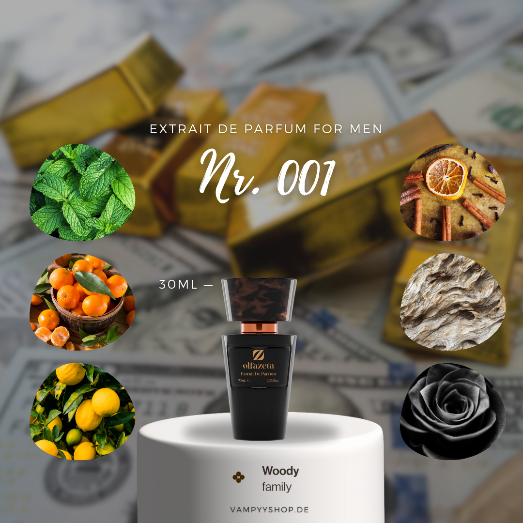 Nr. 001 - HERRENPARFÜM MIT 30% ESSENZ - PARFÜMEXTRAKT vampyy.shop