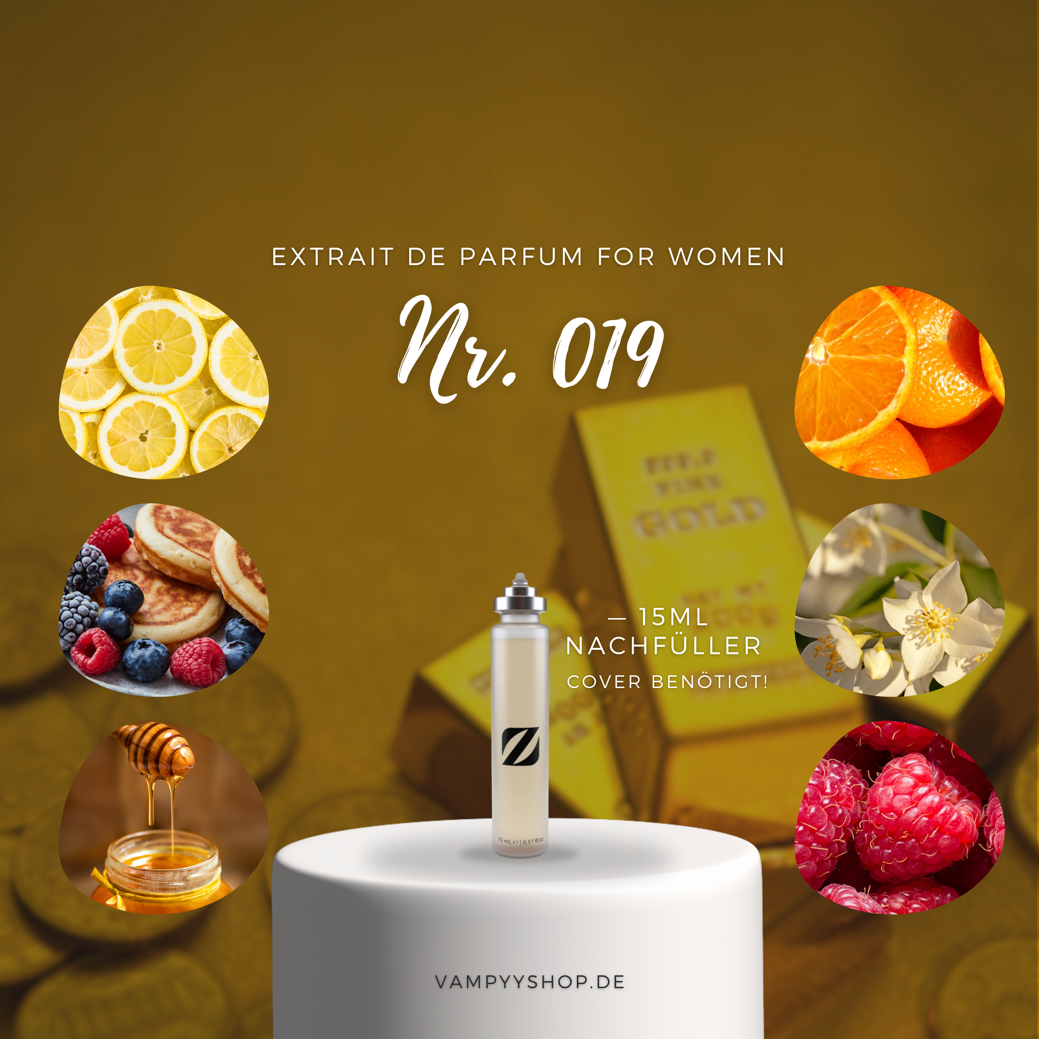 Nr. 019 - DAMENPARFÜM MIT 30% ESSENZ - PARFÜMEXTRAKT vampyy.shop