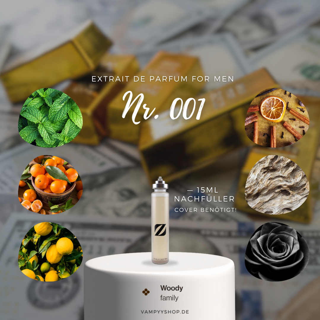 Nr. 001 - HERRENPARFÜM MIT 30% ESSENZ - PARFÜMEXTRAKT vampyy.shop