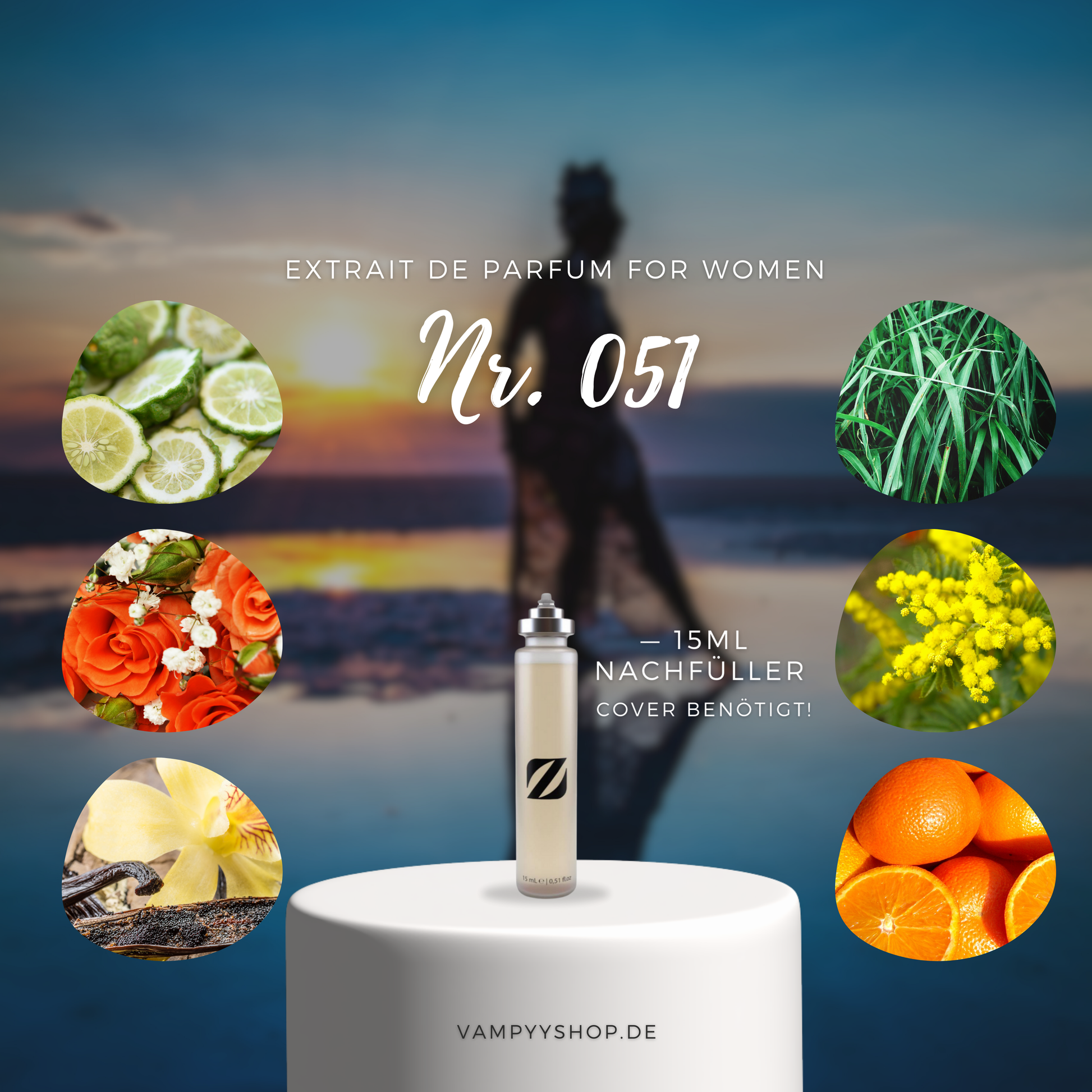 Nr. 051 - DAMENPARFÜM MIT 30% ESSENZ - PARFÜMEXTRAKT vampyy.shop