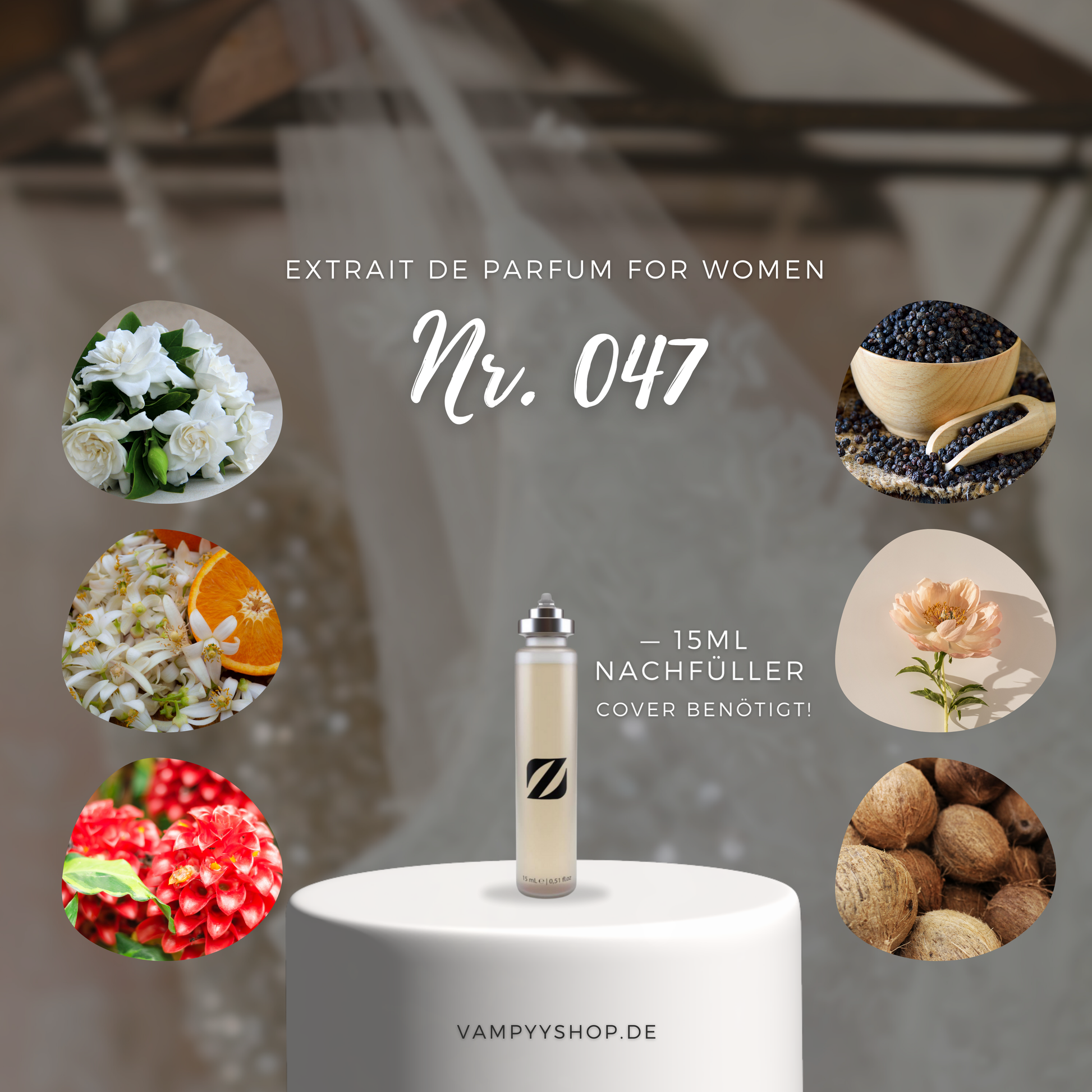 Nr. 047 - DAMENPARFÜM MIT 30% ESSENZ - PARFÜMEXTRAKT vampyy.shop