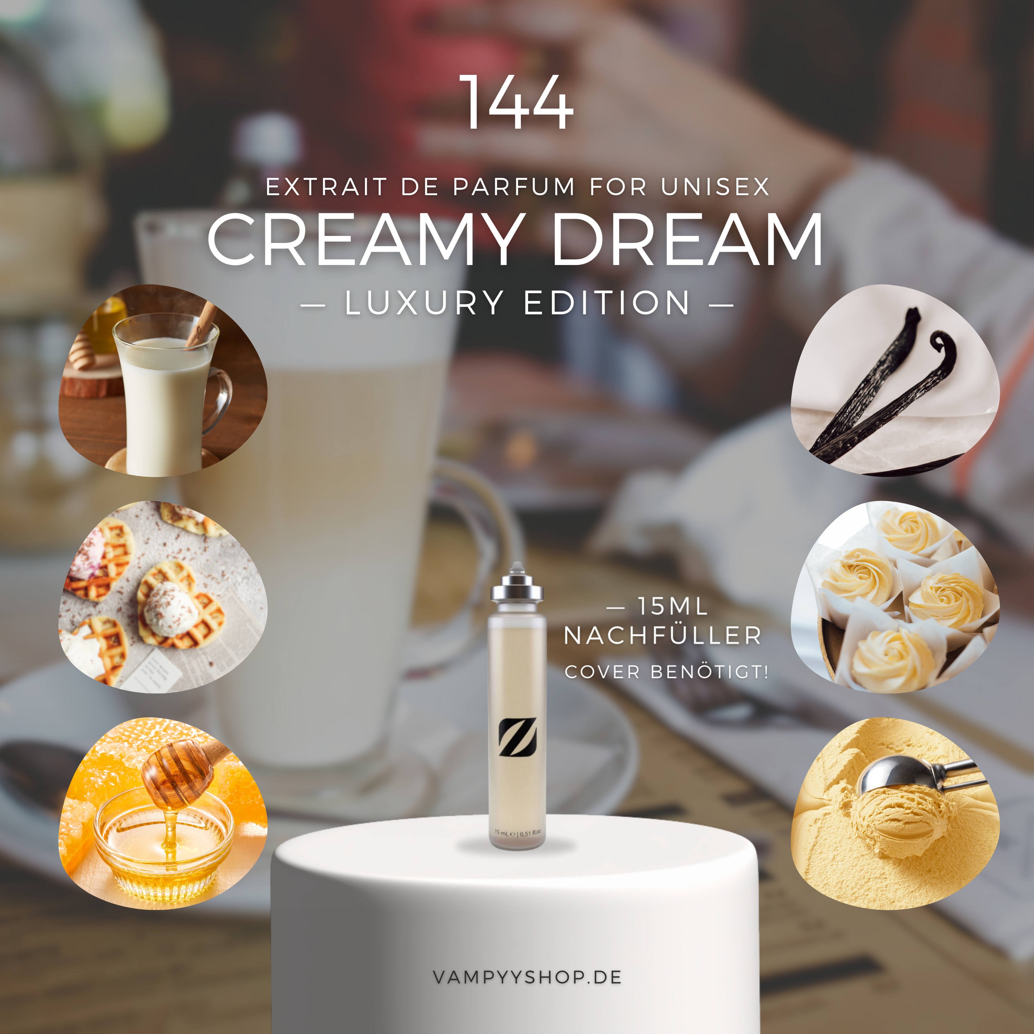 144 - Creamy Dream - LUXURY UNISEXPARFÜM MIT 30% ESSENZ - PARFÜMEXTRAKT vampyy.shop