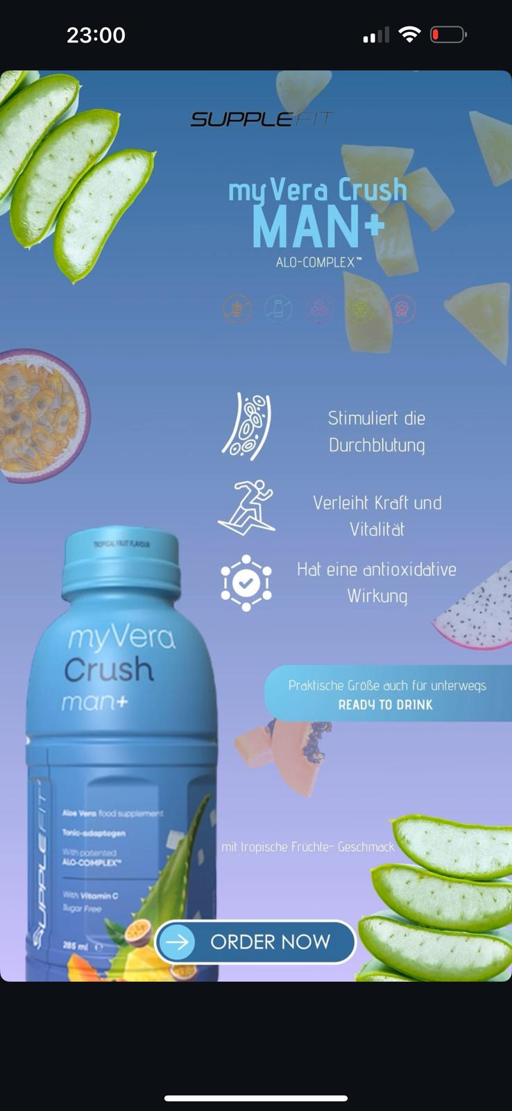 MYVERA CRUSH NAHRUNGSERGÄNZUNGSMITTEL vampyy.shop
