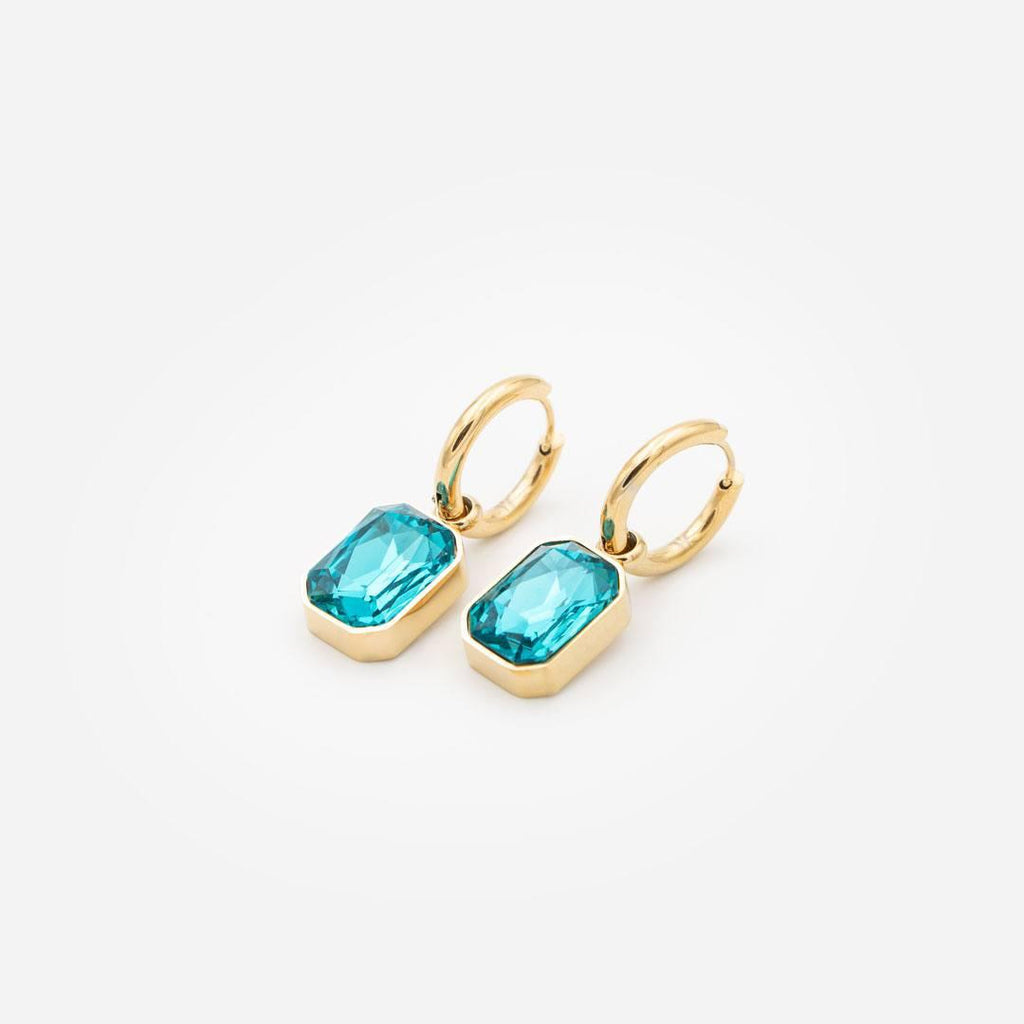 18k Vergoldete Ohrringe „turquoise Royal“ vampyy.shop