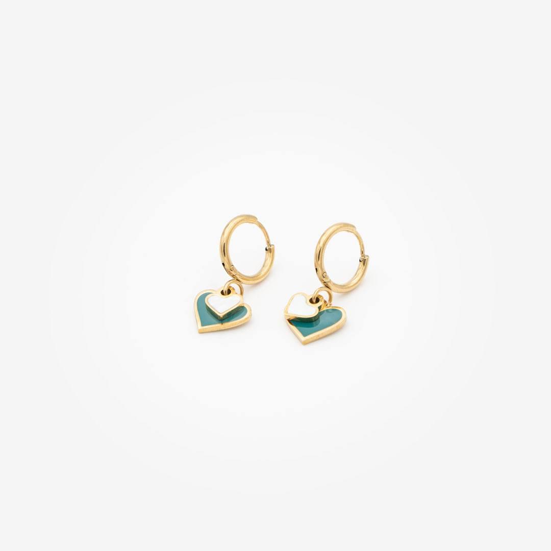 18k vergoldete Ohrringe „fall In Love“ vampyy.shop