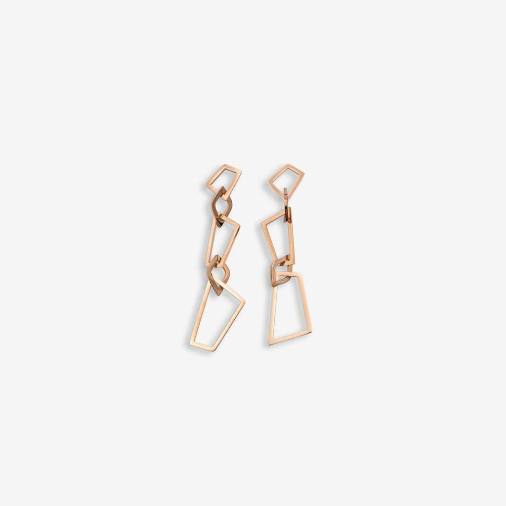 Rosévergoldete Ohrringe „geometric“ vampyy.shop