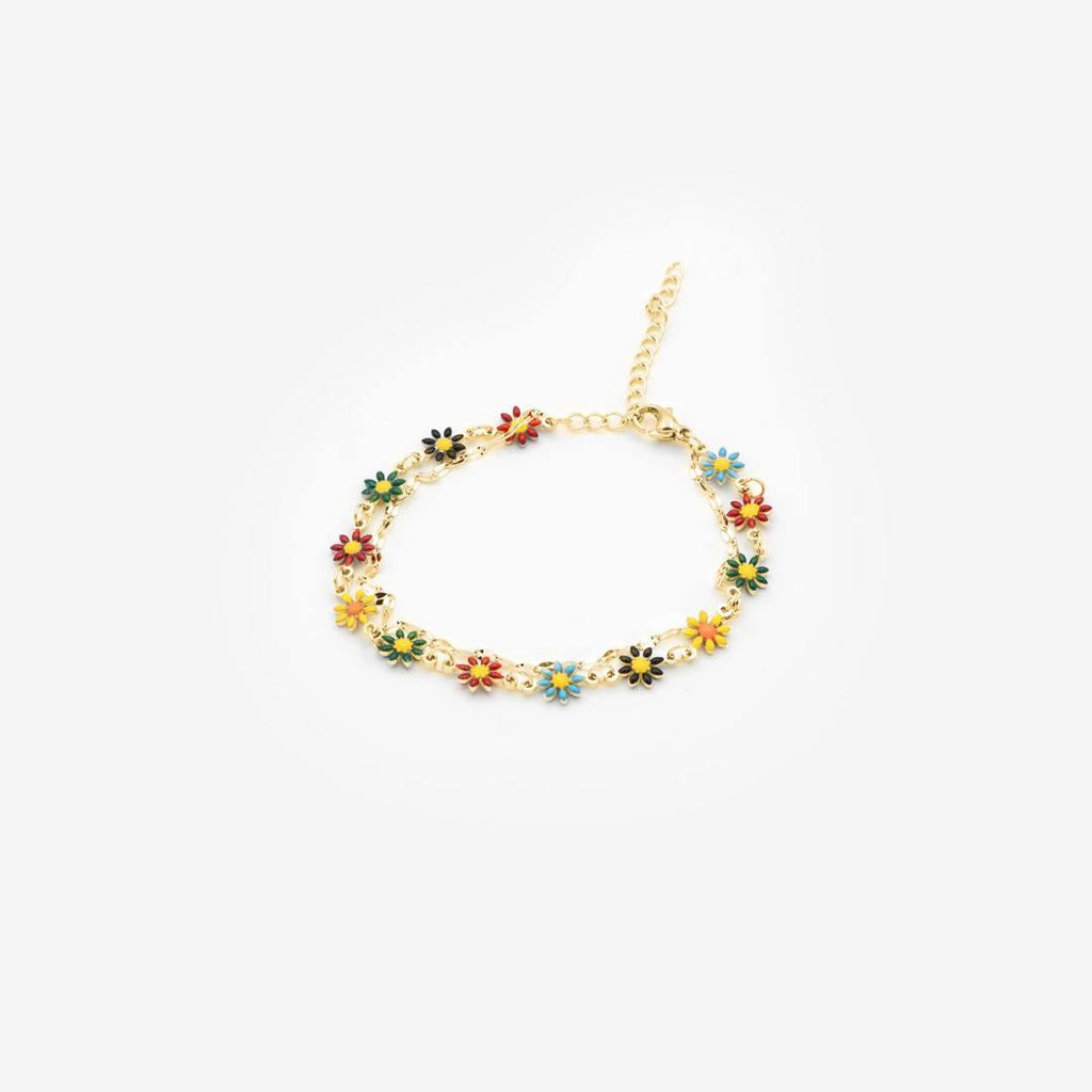 18k vergoldetes Armband „rainbow Daisies“ vampyy.shop