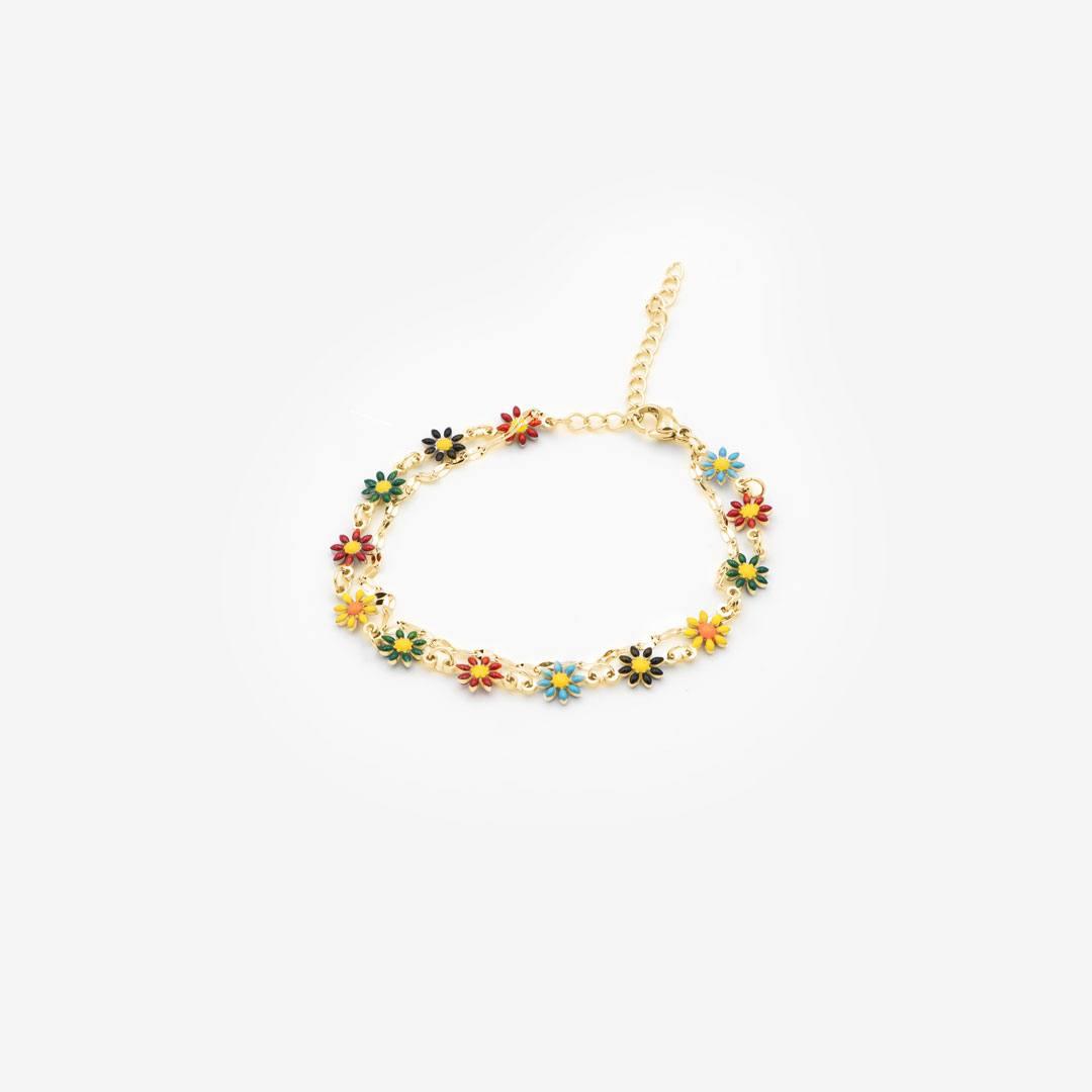 18k vergoldetes Armband „rainbow Daisies“ vampyy.shop