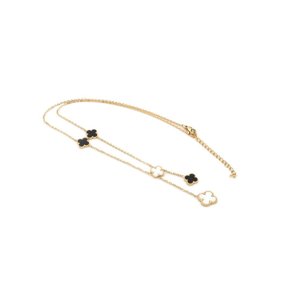 18k Vergoldetes Schmuck-set „Four-leaf clovers" vampyy.shop