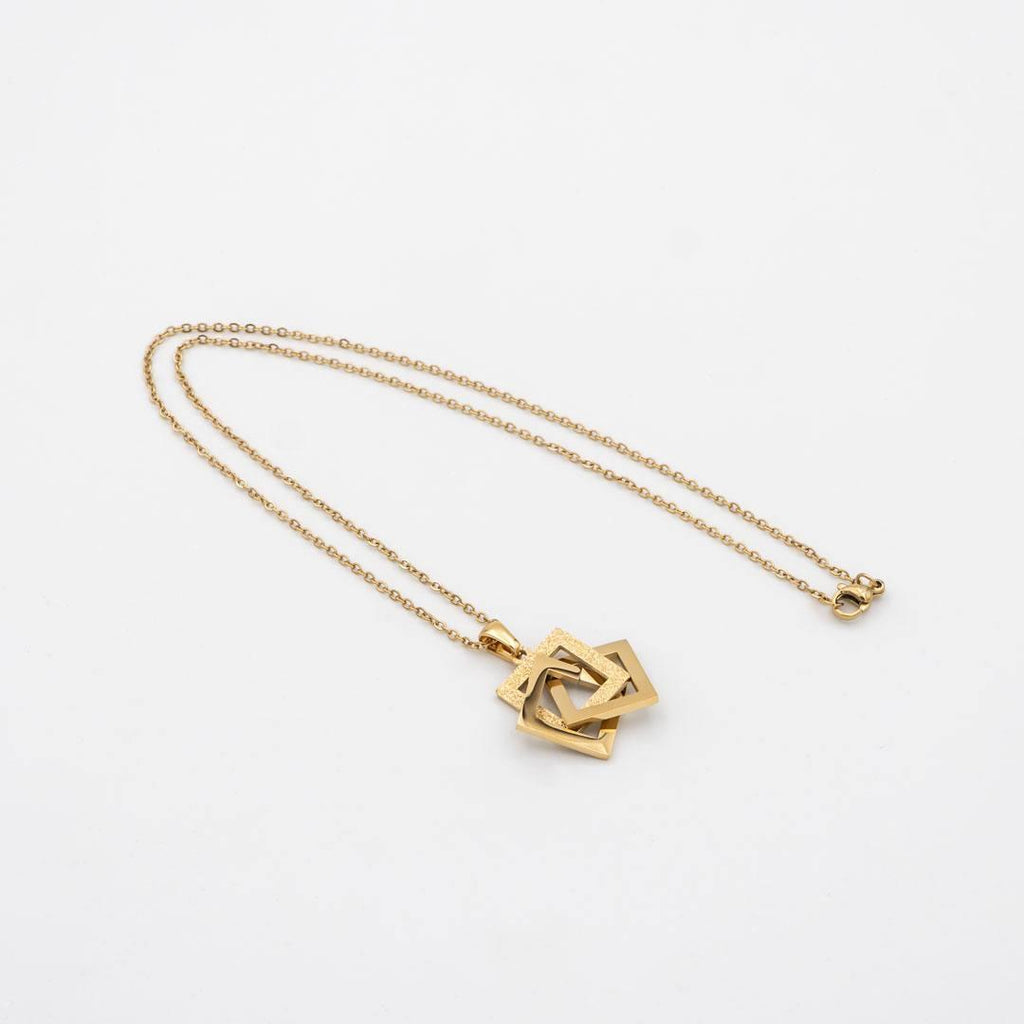 18k Vergoldetes Schmuck-set „rubik“ vampyy.shop