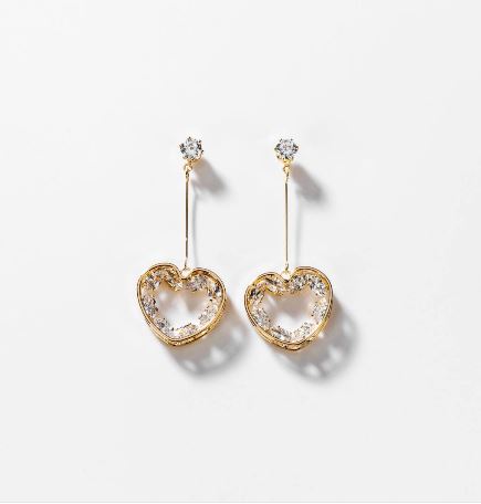 amore scintillante | Ohrringe, 24 Karat vergoldet - vampyy.shop