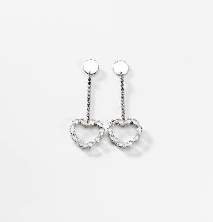 amore luccicante | Ohrringe, rhodiniert - vampyy.shop