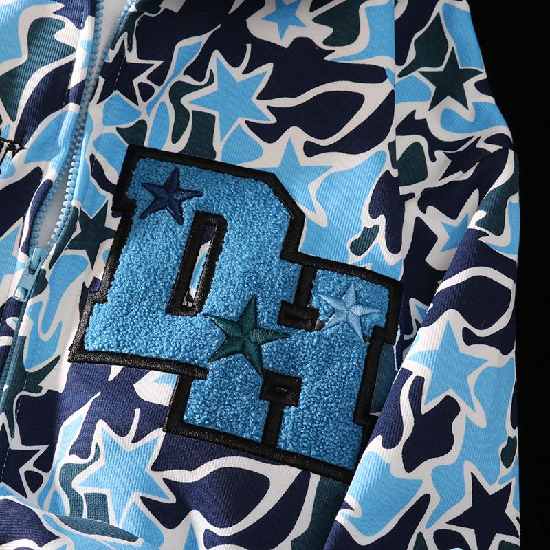 Embroidery Cool Camouflage Zipper vampyy.shop