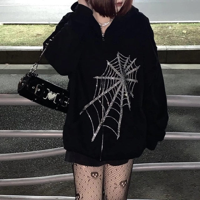 Frauen Gothic Zipper vampyy.shop