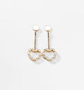 amore luccicante | Ohrringe, 24 Karat vergoldet - vampyy.shop