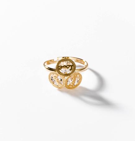 Love Ring, 24 Karat vergoldet - vampyy.shop